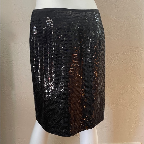 Ann Taylor Elegant Black Sequence Skirt - Picture 4 of 7